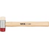 Kép: Ketoldalu lagykalapacs PU es nejlon fejekkel fa nyellel 35 mm.webp
