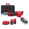 Milwaukee M12ONEHPT-202C akkus csőprés Compact | 12 V | 35 - 40 mm | 19 kN | Szénkefementes | 2 x 2 Ah akku + töltő | Kofferben Milwaukee M12ONEHPT-202C akkus csőprés Compact | 12 V | 35 - 40 mm | 19 kN | Szénkefementes | 2 x 2 Ah akku + töltő | Kofferben