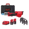 Milwaukee M12ONEHPT-202CM-SET akkus csőprés Compact | 12 V | 35 - 40 mm | 19 kN | Szénkefementes | 2 x 2 Ah akku + töltő | Kofferben Milwaukee M12ONEHPT-202CM-SET akkus csőprés Compact | 12 V | 35 - 40 mm | 19 kN | Szénkefementes | 2 x 2 Ah akku + töltő | Kofferben