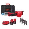 Milwaukee M12ONEHPT-202CTH-SET akkus csőprés Compact | 12 V | 35 - 40 mm | 19 kN | Szénkefementes | 2 x 2 Ah akku + töltő | Kofferben Milwaukee M12ONEHPT-202CTH-SET akkus csőprés Compact | 12 V | 35 - 40 mm | 19 kN | Szénkefementes | 2 x 2 Ah akku + töltő | Kofferben