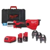 Milwaukee M12ONEHPT-202CV-SET akkus csőprés Compact | 12 V | 35 - 40 mm | 19 kN | Szénkefementes | 2 x 2 Ah akku + töltő | Kofferben Milwaukee M12ONEHPT-202CV-SET akkus csőprés Compact | 12 V | 35 - 40 mm | 19 kN | Szénkefementes | 2 x 2 Ah akku + töltő | Kofferben