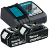 Makita 2x BL1850 akku + DC18RC töltő Makita
