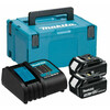 Makita BL1830 3,0 Ah akkumulátor (2db) + DC18RC töltő + Makpac szett Makita BL1830 + DC18RC