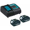 Makita BL1830 3,0 Ah akkumulátor (2db) + DC18RC töltő Makita BL1830 + DC18RC