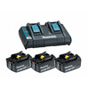 Makita BL1830B 3,0 Ah akkumulátor (3db) + DC18RD töltő Makita