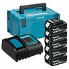 Makita BL1850B 5,0 Ah akkumulátor (5db) + DC18RC töltő + Makpac szett Makita BL1850B + DC18RC