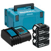 Makita BL1850B akkumulátor (3db) + DC18RC töltő + Makpac szett Makita BL1850B + DC18RC