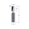 Makita felsőmaró fej 19 x 12,7 x 6 mm | Nútmaró Makita felsőmaró fej 19 x 12,7 x 6 mm | Nútmaró