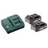 Metabo Basic-Set 18V 2 x Li-Ion 2,0 Ah akkumulátor és töltő szett 18 V | 2 Ah