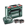 Metabo Basic-Set 2 x 5.2 Ah + Metaloc akkumulátor és töltő szett