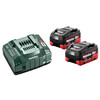 Metabo Basic-Set 2 x LiHD 5,5 Ah akkumulátor és töltő szett Metabo Basic-Set 2 x LiHD 5,5 Ah akkumulátor és töltő szett