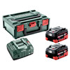 Metabo Basic-Set 2 x LiHD 5.5 Ah + Metabox akkumulátor és töltő szett Metabo Basic-Set 2 x LiHD 5.5 Ah + Metabox akkumulátor és töltő szett