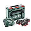 Metabo Basic-Set 3 x LiHD 5.5 Ah + Metaloc akkumulátor és töltő szett
