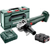 Metabo W 18 L 9-125 Quick 2 x 5,2Ah akkus sarokcsiszoló metaBOX-ban Metabo W 18 L 9-125 Quick 2 x 5,2Ah akkus sarokcsiszoló metaBOX-ban