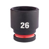 Milwaukee 1/2 inch 26 mm gépi dugókulcs Milwaukee 1/2 inch 26 mm gépi dugókulcs
