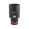 Milwaukee 1/2 inch 29 mm gépi hosszú dugókulcs Milwaukee 1/2 inch 29 mm gépi hosszú dugókulcs