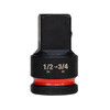 Milwaukee 1/2 inch - 3/4 inch gépi dugókulcs adapter Milwaukee 1/2 inch - 3/4 inch gépi dugókulcs adapter
