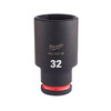 Milwaukee 1/2 inch 32 mm gépi hosszú dugókulcs Milwaukee 1/2 inch 32 mm gépi hosszú dugókulcs