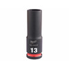 Milwaukee 3/8 inch 13 mm gépi hosszú dugókulcs Milwaukee 3/8 inch 13 mm gépi hosszú dugókulcs