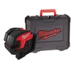 Milwaukee M12 CLL4P-0C Zöld pont- és vonallézer Hatósugár jelfogóval: 0 - 100 m | Akku és töltő nélkül | Kofferben Milwaukee M12 CLL4P-0C Zöld pont- és vonallézer Hatósugár jelfogóval: 0 - 100 m | Akku és töltő nélkül | Kofferben