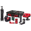 Milwaukee M123PLKIT-401P 360 fokos 3 síkú zöld vonallézer Milwaukee M123PLKIT-401P 360 fokos 3 síkú zöld vonallézer