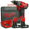 Milwaukee M12FPD-402X akkus ütvefúró-csavarbehajtó Milwaukee M12FPD-402X