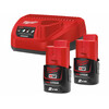 Milwaukee M12NRG-202 akkumulátor és töltő szett Milwaukee M12NRG-202 akkumulátor és töltő szett
