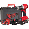 Milwaukee M18 BLDDRC-402C akkus fúrócsavarozó tokmányos 2 x M18 B4 + M12-18 C Milwaukee M18 BLDDRC-402C akkus fúrócsavarozó tokmányos 2 x M18 B4 + M12-18 C