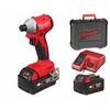 Milwaukee M18 BLIDRC-402C akkus ütvecsavarozó bitbefogással 18 V | 190 Nm | 1/4 inch Hex | Szénkefementes | 2 x 5 Ah akku + töltő | Heavy Duty kofferben