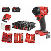 Milwaukee M18FID3100P-502P akkus ütvecsavarozó bitbefogással 18 V | 226 Nm | 1/4 inch Hex | Szénkefementes | 2 x 5 Ah akku + töltő | Heavy Duty kofferben Milwaukee M18FID3100P-502P akkus ütvecsavarozó bitbefogással 18 V | 226 Nm | 1/4 inch Hex | Szénkefementes | 2 x 5 Ah akku + töltő | Heavy Duty kofferben