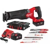 Milwaukee M18FSZ100P-502P akkus orrfűrész 18 V | 300 mm | Szénkefementes | 2 x 5 Ah akku + töltő | Heavy Duty kofferben Milwaukee M18FSZ100P-502P akkus orrfűrész 18 V | 300 mm | Szénkefementes | 2 x 5 Ah akku + töltő | Heavy Duty kofferben