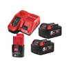 Milwaukee M18NRG-502 akkumulátor és töltő szett Milwaukee M18NRG-502 akkumulátor és töltő szett