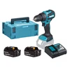 Makita DDF490RFJ akkus fúrócsavarozó tokmányos 18 V | 65 Nm | Szénkefementes | 2 x 3 Ah akku + töltő | MakPac-ban