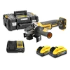 DeWalt DCG405H2T-QW akkus sarokcsiszoló 18 V | 125 mm | 9000 RPM | Szénkefementes | 2 x 5 Ah akku + töltő | TSTAK kofferben DeWalt DCG405H2T-QW akkus sarokcsiszoló 18 V | 125 mm | 9000 RPM | Szénkefementes | 2 x 5 Ah akku + töltő | TSTAK kofferben