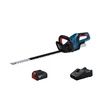 Bosch GHE 18V-60 akkus sövényvágó 1x 4.0Ah GBA akku, 1x 18V-40 töltő Bosch GHE 18V-60 akkus sövényvágó 1x 4.0Ah GBA akku, 1x 18V-40 töltő