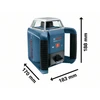 Bosch GRL 400 H  forgólézer Hatósugár: 0 - 10 m/0 - 200 m | 3 x elem + elemadapter | Kofferben