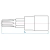 Kép: Torx bitfej 14 furatosT40 L37mm 203740.webp