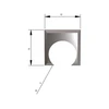 Vatolapka kes 12x12x15 mm K6-10db Kép: Vatolapka kes 12x12x15 mm K6-10db.webp