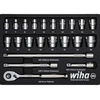 Wiha 337-91 Socket Set 23 pcs Metric 3/8 Drive dugókulcs készlet