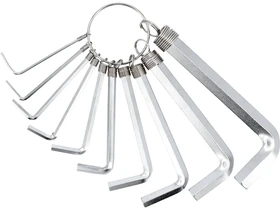 10 reszes imbuszkulcs keszlet 1510 mm Cr-V krom-vanadium acel Kép: 10 reszes imbuszkulcs keszlet 1510 mm Cr-V krom-vanadium acel.webp