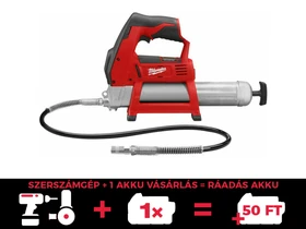 Milwaukee M12 GG-0 akkus zsírzópisztoly 12 V | 400 ml | 562 bar | Szénkefés | Akku és töltő nélkül | Kartondobozban