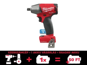 Milwaukee M18 ONEIWP12-0 akkus ütvecsavarozó 18 V | 40 Nm/120 Nm/220 Nm/300 Nm | 1/2 inch | Szénkefementes | Akku és töltõ nélkül | Kartondobozban