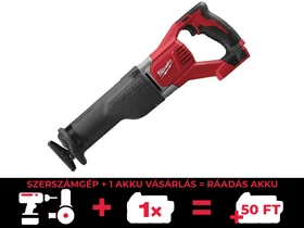 Milwaukee M18 BSX-0 akkus orrfűrész 18 V | 300 mm | Szénkefés | Akku és töltő nélkül | Kartondobozban