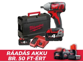 Milwaukee M18 BIW12-402C akkus ütvecsavarozó 18 V | 240 Nm | 1/4 inch | Szénkefés | 2 x 4 Ah akku + töltõ | Kofferben