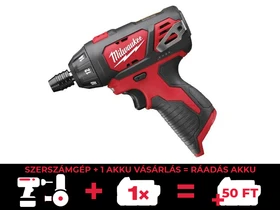 Milwaukee M12 BSD-0 akkus fúrócsavarozó bitbefogással 12 V | 20 Nm | Szénkefés | Akku és töltõ nélkül | Kartondobozban