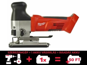 Milwaukee HD18 JSB-0 akkus dekopírfűrész 18 V | 120 mm | Szénkefés | Akku és töltő nélkül | Kartondobozban