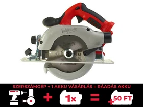 Milwaukee HD18 CS-0 akkus körfűrész 18 V | Körfűrészlap 165 mm x 15,87 mm | Vágás max. 55 mm | Szénkefés | Akku és töltő nélkül | Kartondobozban