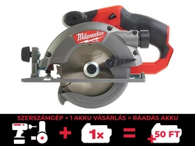 Milwaukee M12 CCS44-0 akkus körfűrész 12 V | Körfűrészlap 140 mm x 20 mm | Vágás max. 44 mm | Szénkefementes | Akku és töltő nélkül | Kartondobozban