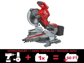 Milwaukee M18 FMS254-0 akkus gérvágó 18 V | Fűrészlap 254 mm x 30 mm | Vágás max. 270 x 60 mm | Szénkefementes | Akku és töltő nélkül