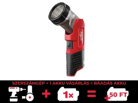 Milwaukee M12 TLED-0 akkus kézi led lámpa 12 V | 120 lumen | Akku és töltő nélkül | Kartondobozban